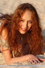Asprid Hot Redhead Girl On The Beach-11
