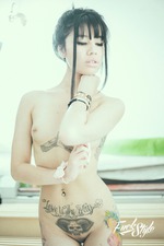 Hot Inked Teen Slut Jessica Alvarez Strips To Naked-03