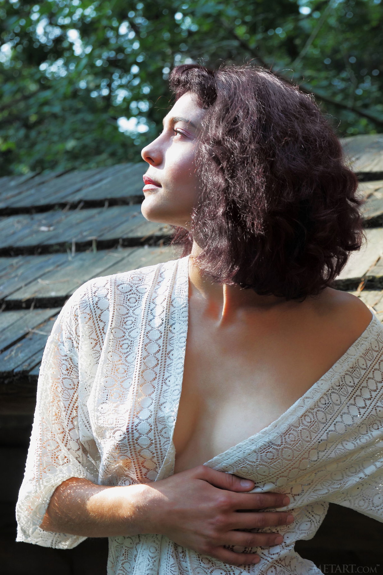 Sexy Callista B is out in her yard-01