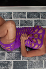 Nikki Purple Shredded Dress-11